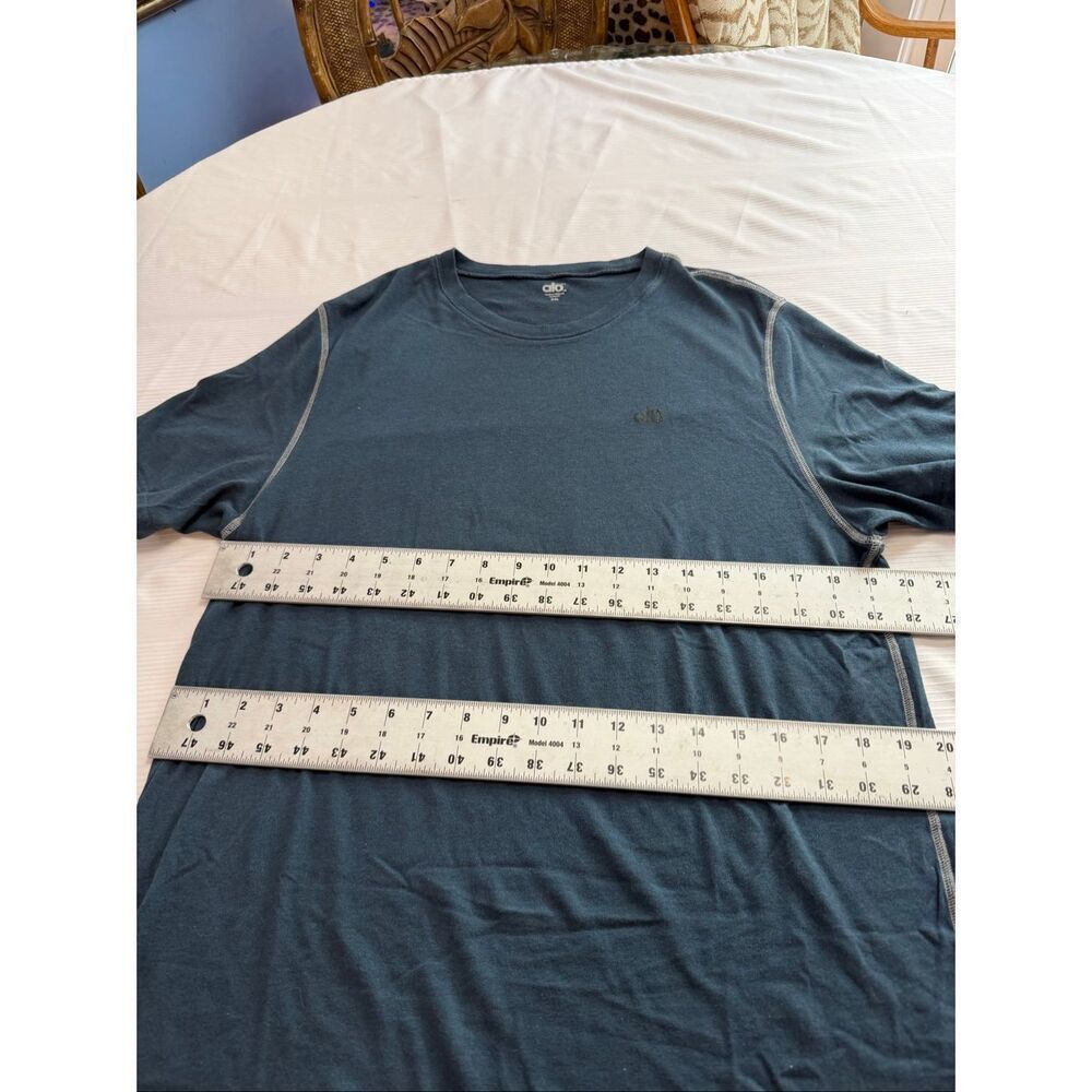 Alo Yoga Cool Fit Men’s Athletic Blue Short Sleeve T-Shirt Size XXL - Picture 6 of 10